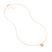 Load image into Gallery viewer, 14K Gold 'So You' Mini Cutout Cross Adjustable Necklace