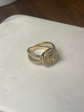 Load image into Gallery viewer, Texas Tech Rope Ring With Diamonds