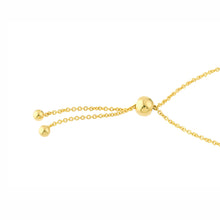 Load image into Gallery viewer, 14K Gold Adjustable Small Beaded Cross Bracelet