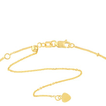 Load image into Gallery viewer, 14K Gold Saturn Chain Cross Adjustable Choker Necklace

