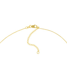 Load image into Gallery viewer, 14k Gold East-to-West Sideways Cross Adjustable Necklace