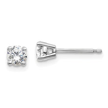 Load image into Gallery viewer, Round Diamond Ear Studs