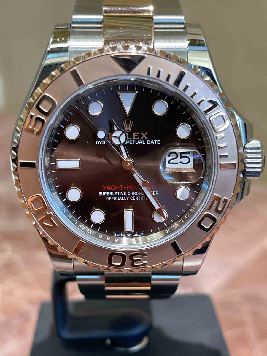 Rolex Yacht-Master 116621 Two Tone Rose Gold With Chocolate