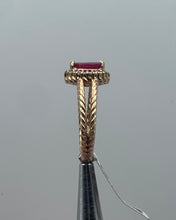 Load image into Gallery viewer, Elegant Twisted Rope Split Shank Marquise Ruby and Diamond Ring
