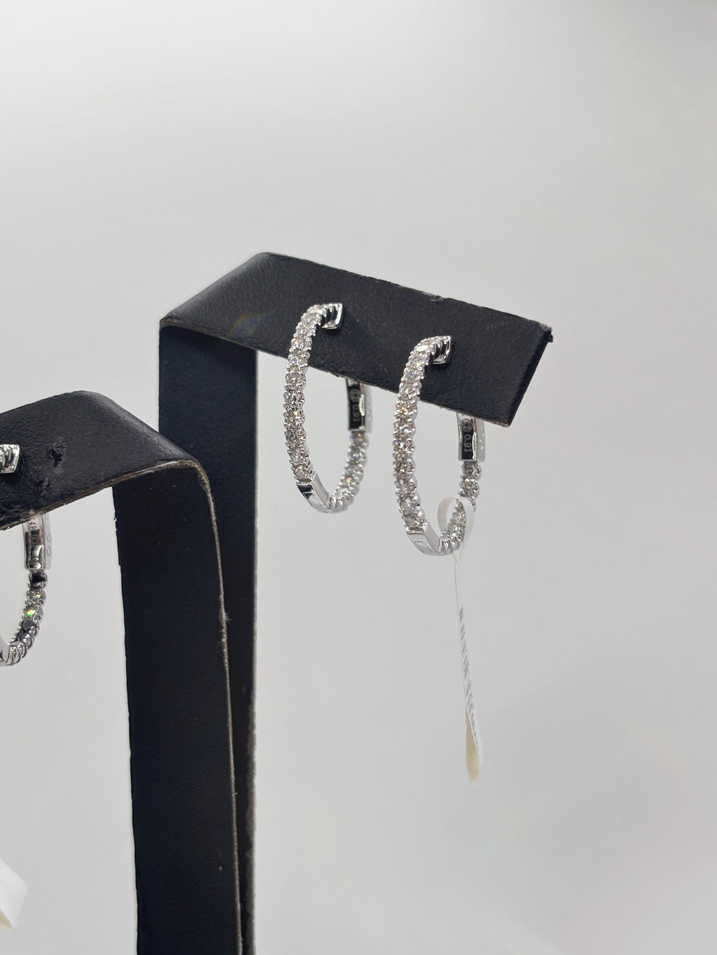 Classic Diamond Hoop Earrings