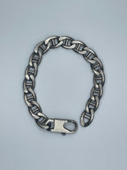 Men's Handmade Italian .925 10mm Mariner Chain Bracelet