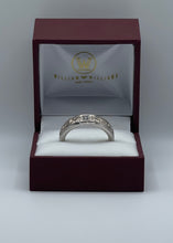 Load image into Gallery viewer, Hand Engraved Scroll Pattern Men&#39;s Diamond Ring/Wedding Band in 14k White Gold
