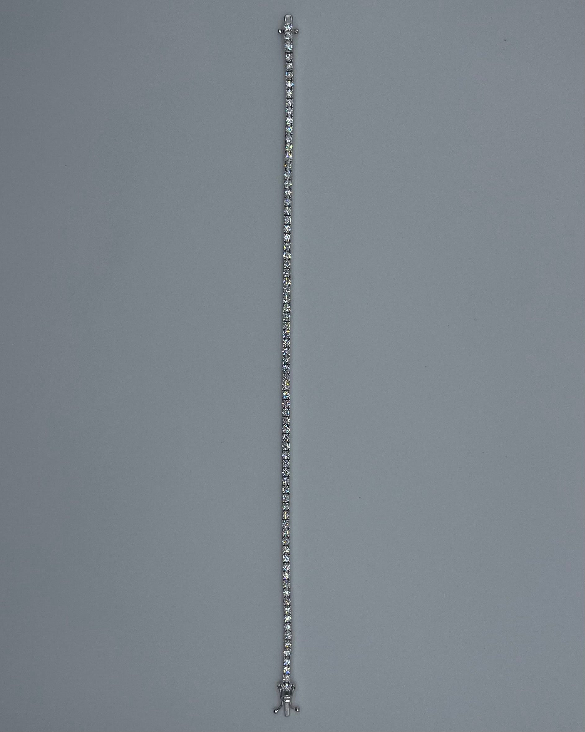 14k White Gold Diamond Tennis Bracelet - 2.25ctw LAB Diamonds