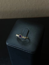 Load image into Gallery viewer, Enchanting Amethyst and Diamond Ring in 14k Yellow Gold
