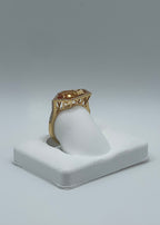 2.40ct Citrine & 0.33ct Diamond Ring in 18k Yellow Gold, Size 7