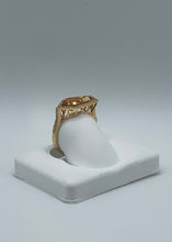 Load image into Gallery viewer, Stunning 18k Yellow Gold Ring with 2.40ct Citrine &amp; 0.33ct Diamonds, Size 7
