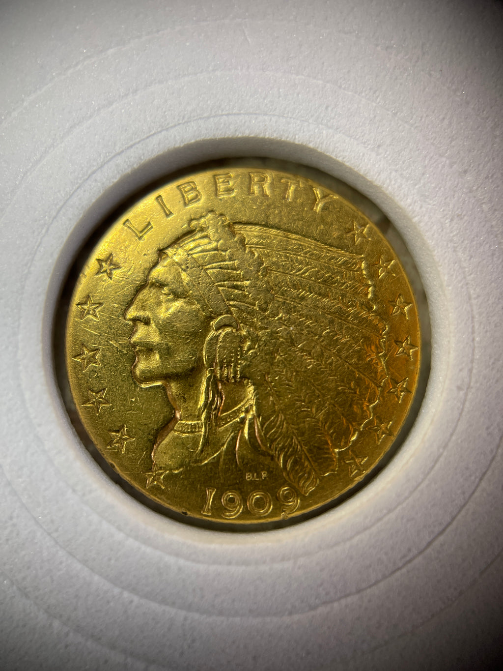 $2.50 Gold Indian Quarter Eagle Coin