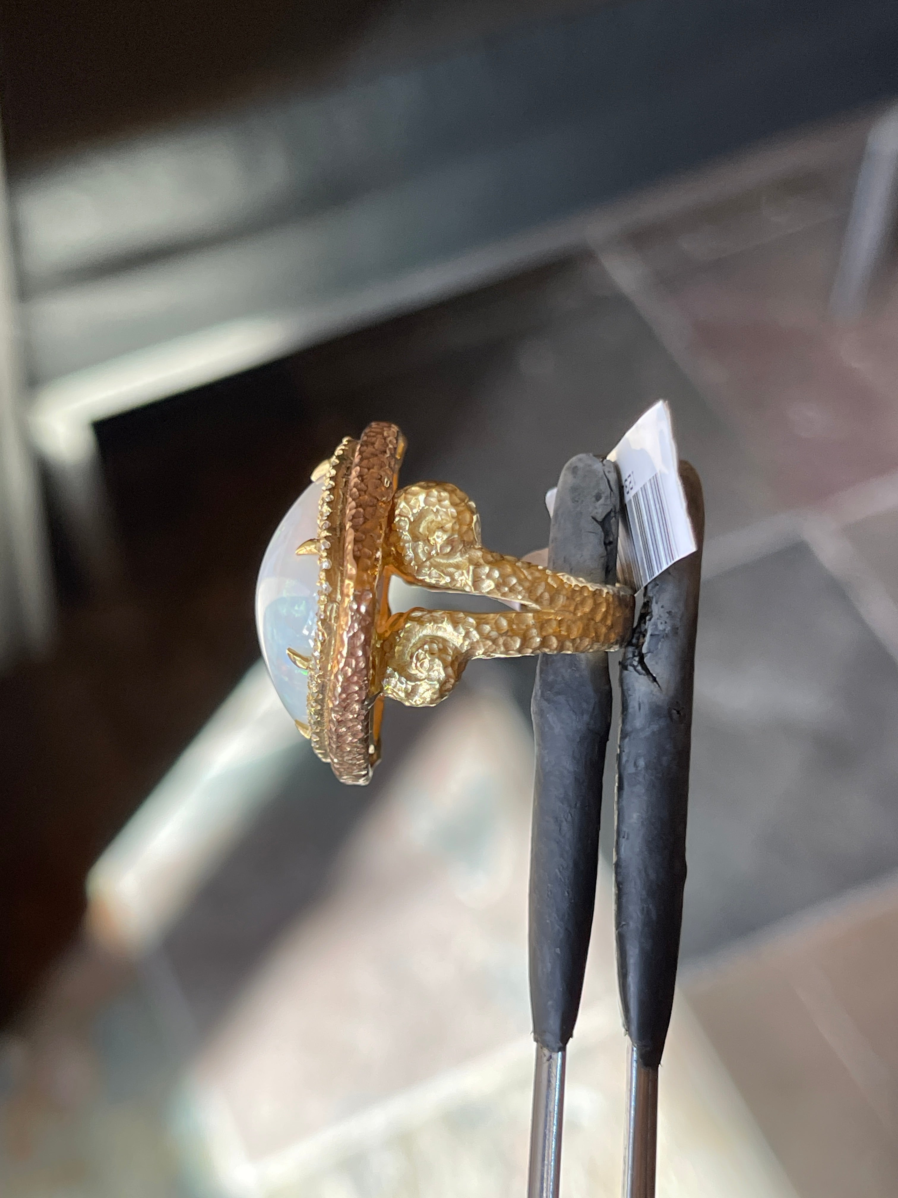 20ct Australian Opal and Diamond Ring