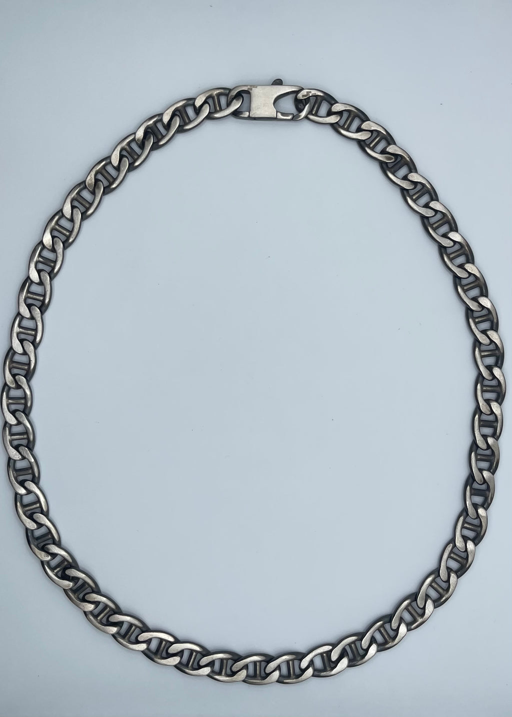 Men's Handmade Italian .925 10mm Mariner Chain Necklace