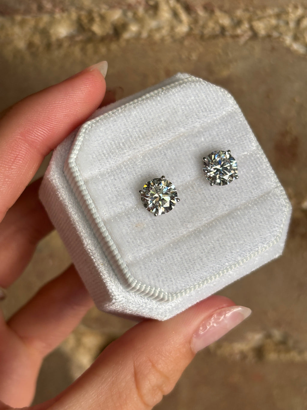 4.00ctw Lab Diamond Studs