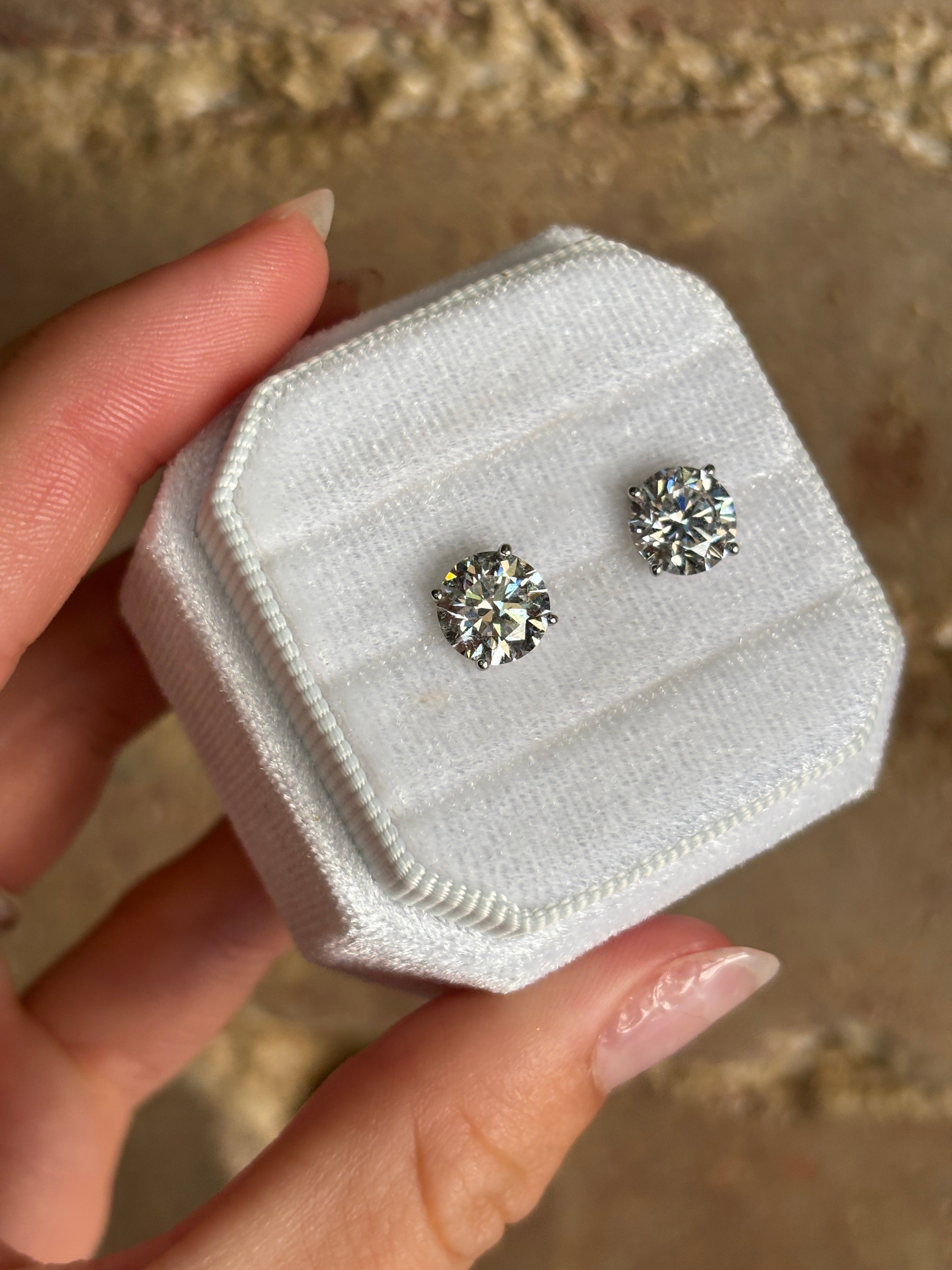 4.00ctw Lab Diamond Studs