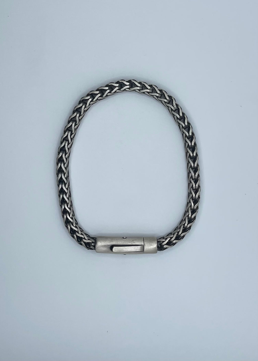 Men's Handmade Italian .925 5.5mm Foxtail Chain Bracelet