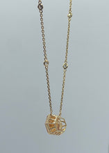 Load image into Gallery viewer, Citrine and Diamond Necklace in 18k Yellow Gold
