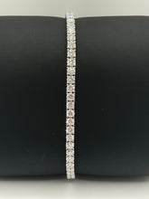 Load image into Gallery viewer, Exquisite 14k White Gold Diamond Tennis Bracelet - 5.66ctw LAB Diamonds
