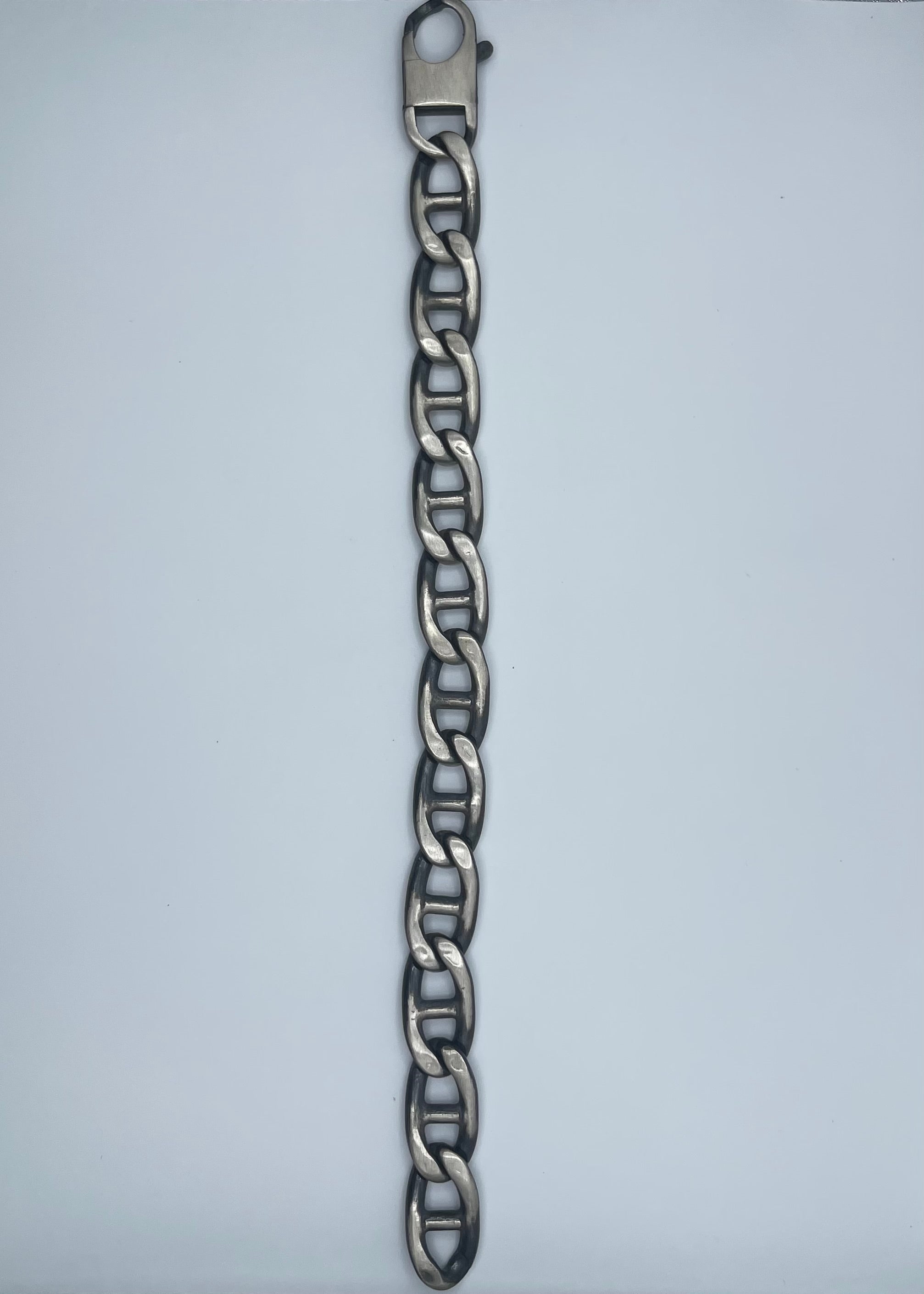 Men's Handmade Italian .925 13.5mm Mariner Chain Bracelet