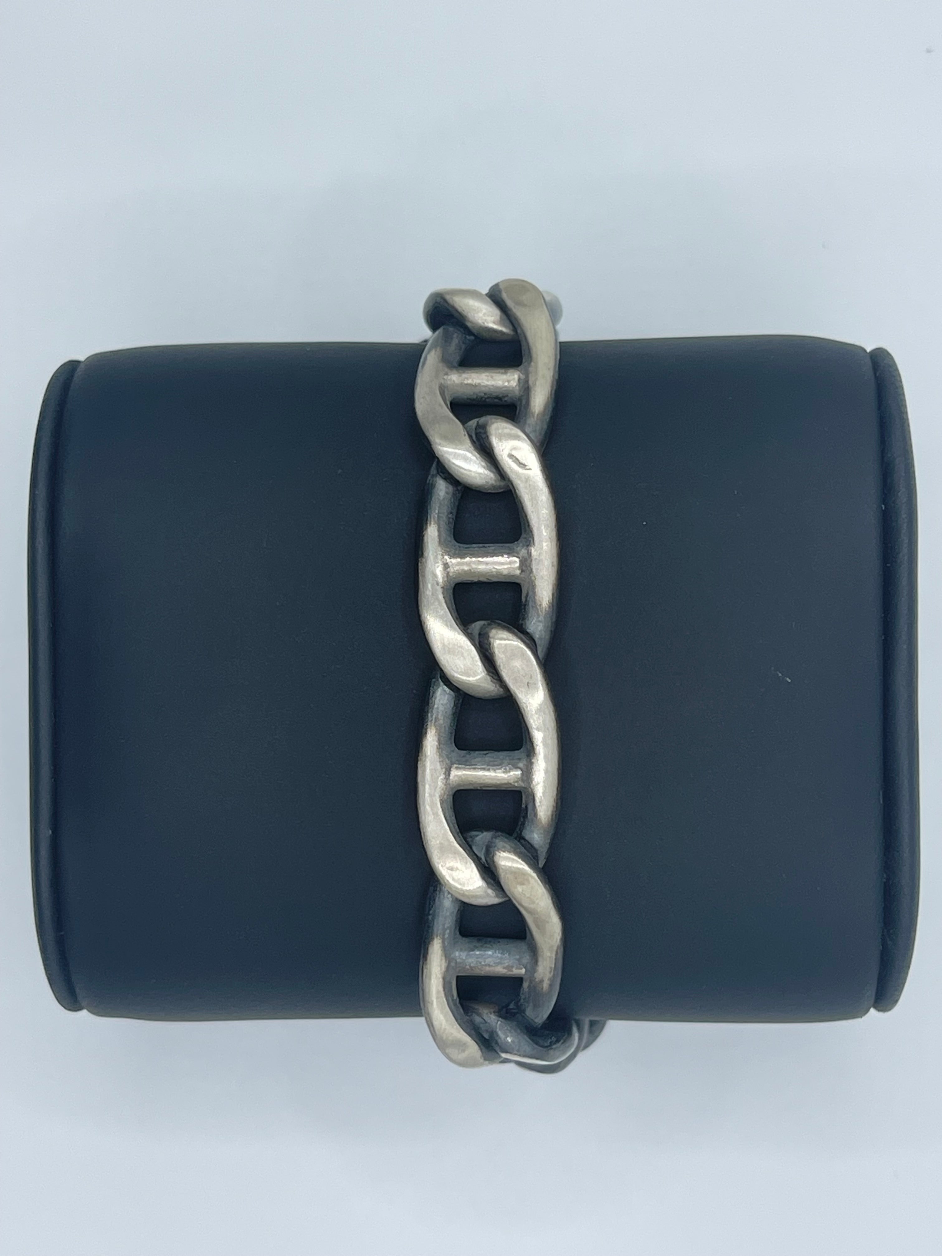 Men's Handmade Italian .925 13.5mm Mariner Chain Bracelet
