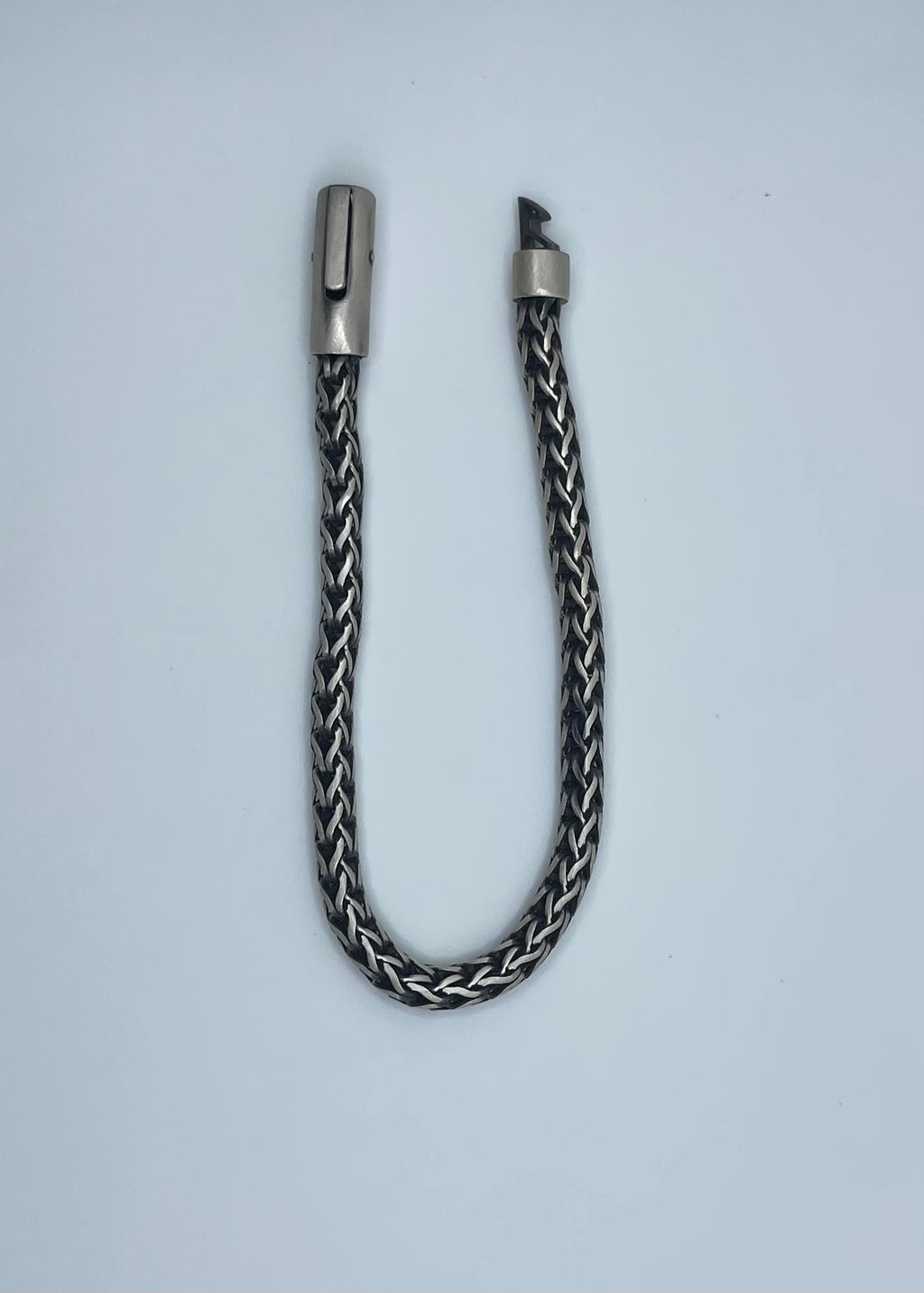 Men's Handmade Italian .925 5.5mm Foxtail Chain Bracelet