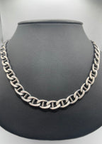 Men's Handmade Italian .925 10mm Mariner Chain Necklace
