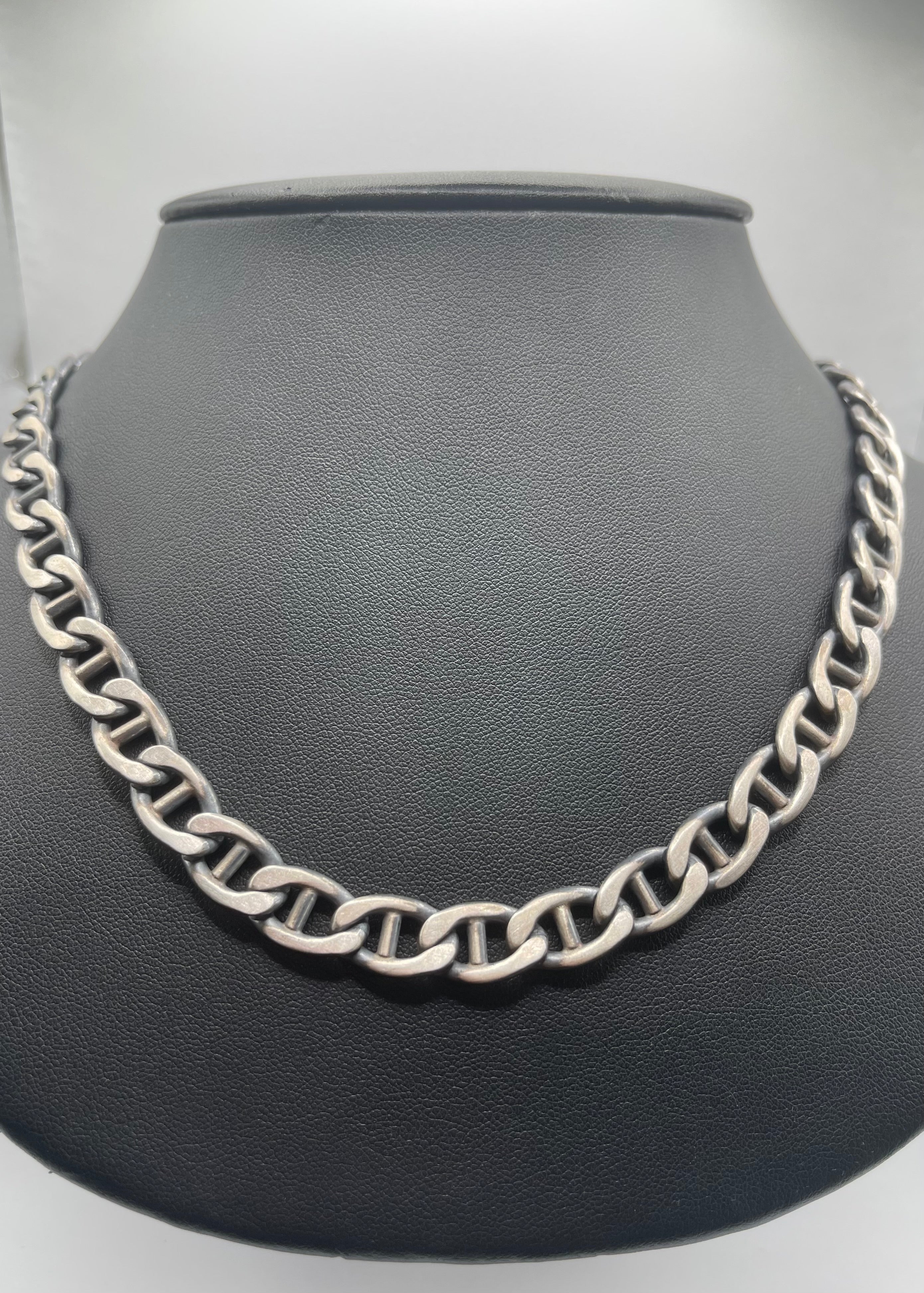 Men's Handmade Italian .925 10mm Mariner Chain Necklace