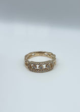 Load image into Gallery viewer, 14K Yellow Gold and Diamond Slider Ring - 0.39ct Diamonds
