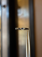 Platinum Sapphire & Diamond Band – Size 6