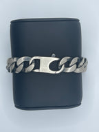 Handmade Italian .925 Sterling Silver Curb Chain Bracelet- 14mm