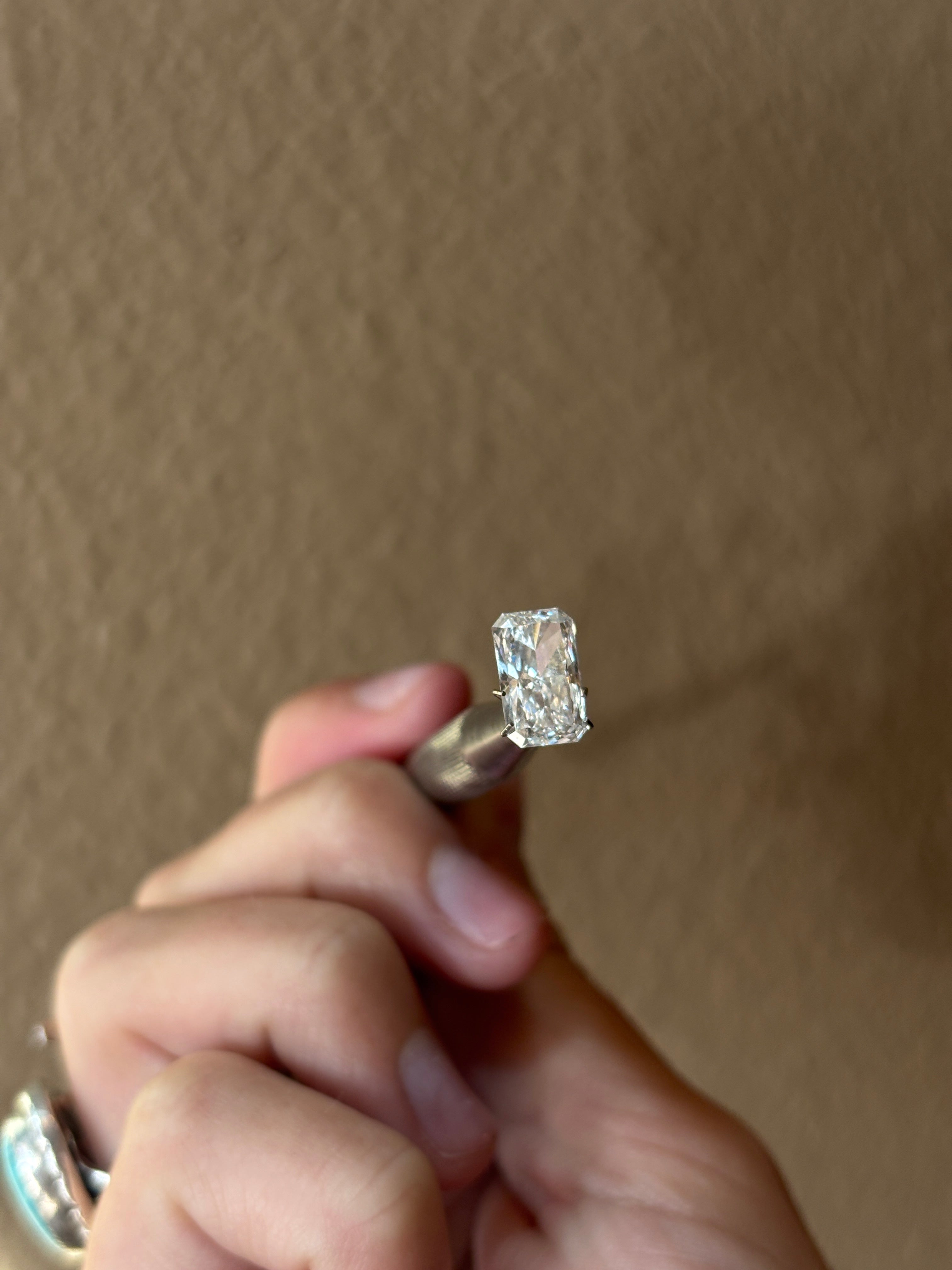 2.38ct Elongated Radiant Lab Diamond
