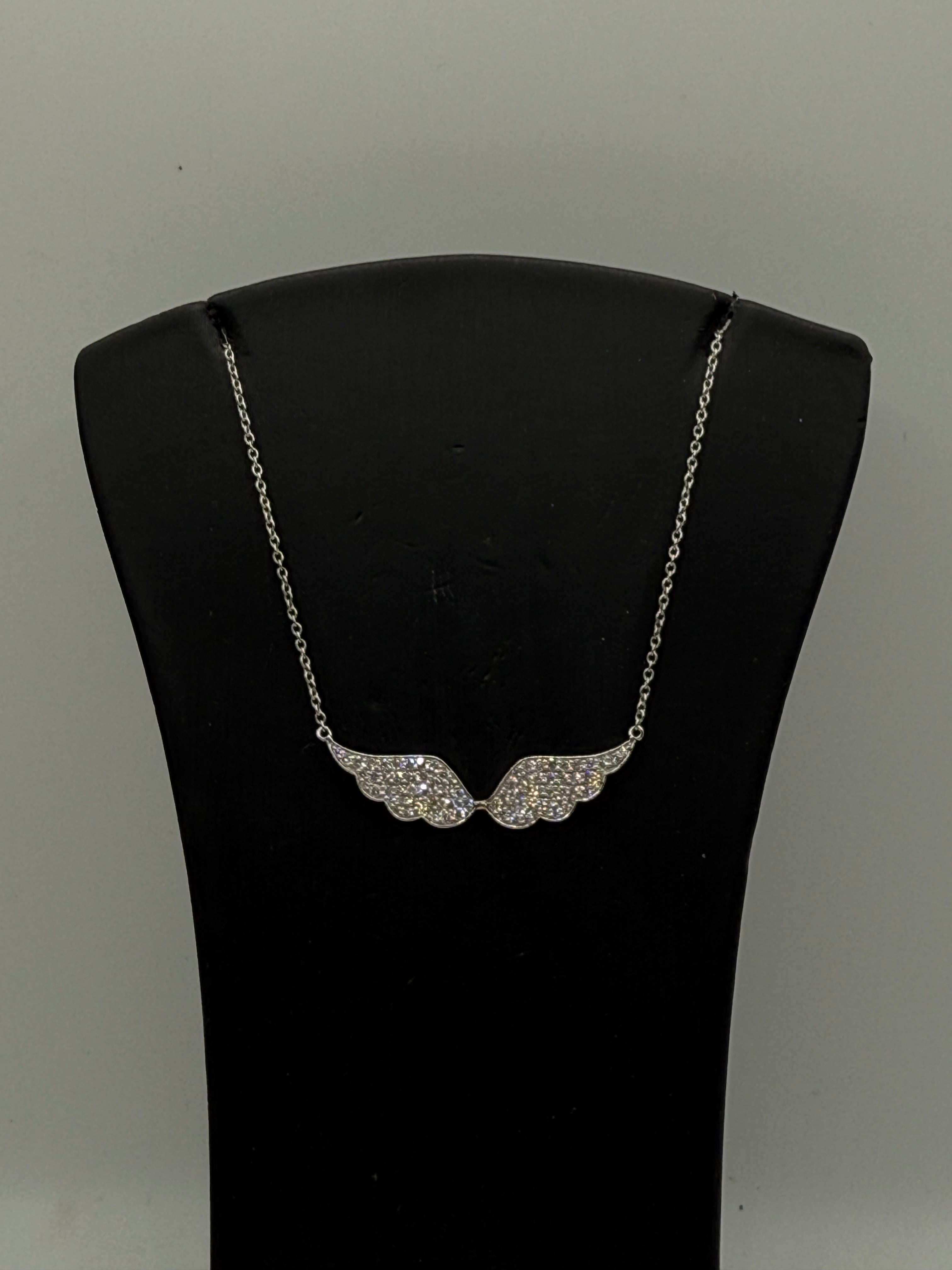 Diamond Angel Wings Pendant
