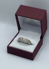 Load image into Gallery viewer, Hand Engraved Scroll Pattern Men&#39;s Diamond Ring/Wedding Band in 14k White Gold
