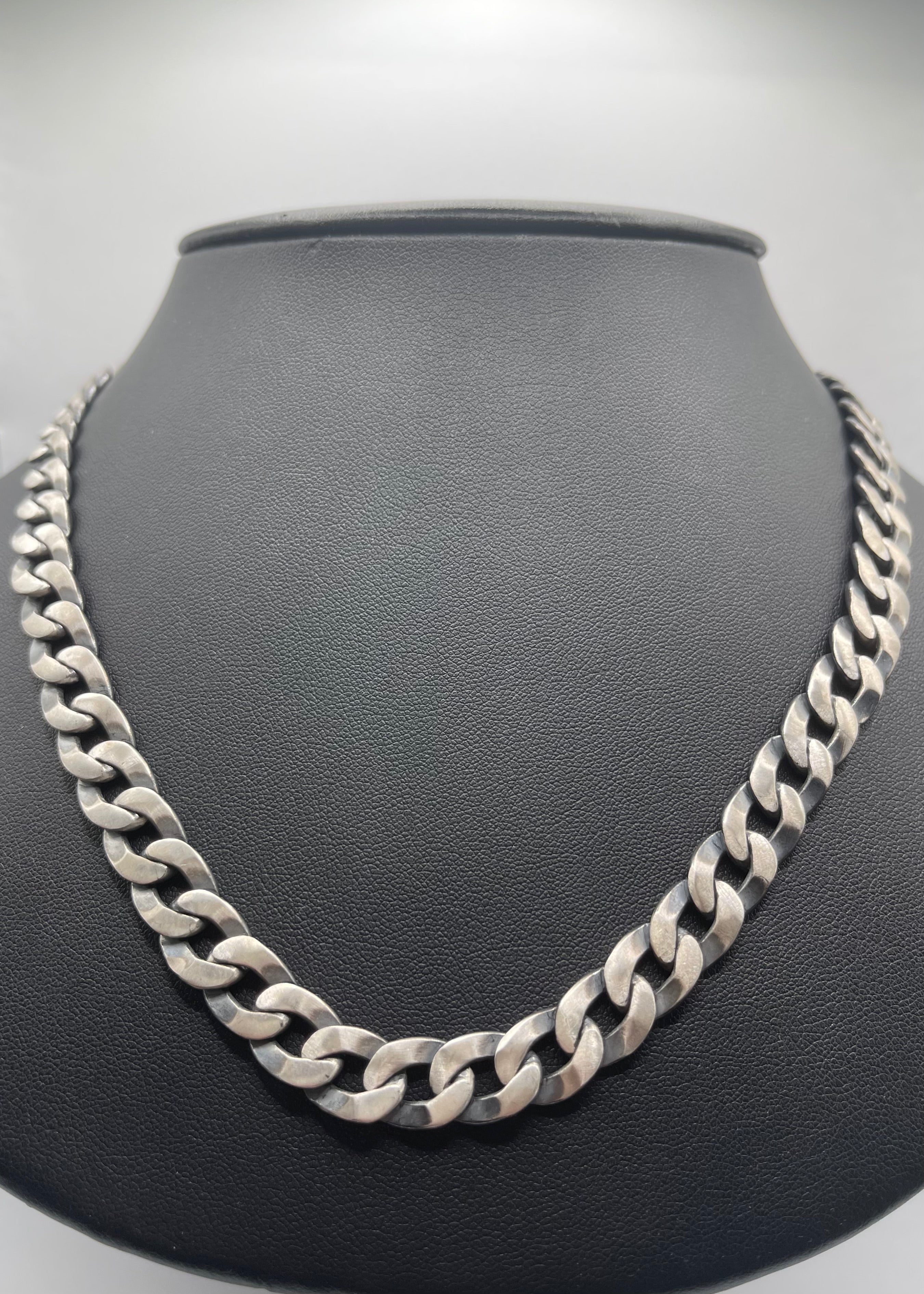 Men's Handmade Italian .925 10.5mm Curb Chain Necklace
