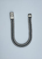 Men's Handmade Italian .925 9.5mm Link Chain Bracelet