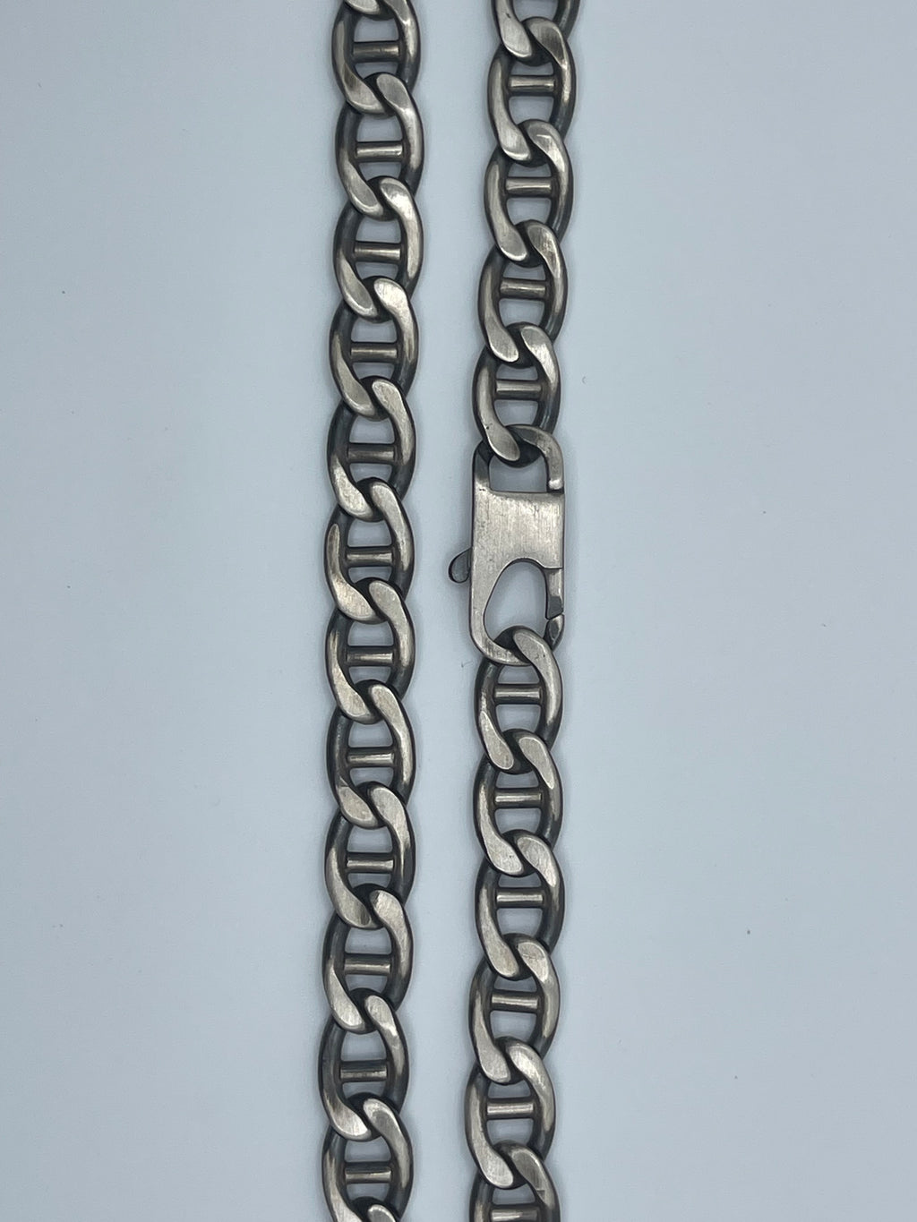 Men's Handmade Italian .925 10mm Mariner Chain Necklace