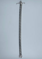 Rhodium Plated Sterling Silver Miami Cuban Link Bracelet - 8"