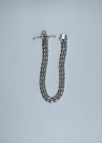 Rhodium Plated Sterling Silver Miami Cuban Link Bracelet - 8"