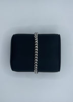 Rhodium Plated Sterling Silver Miami Cuban Link Bracelet - 8"