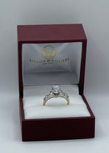 Load image into Gallery viewer, 18k Yellow Gold and Platinum Wedding Ring Set with 1.52ct Round Center Diamond
