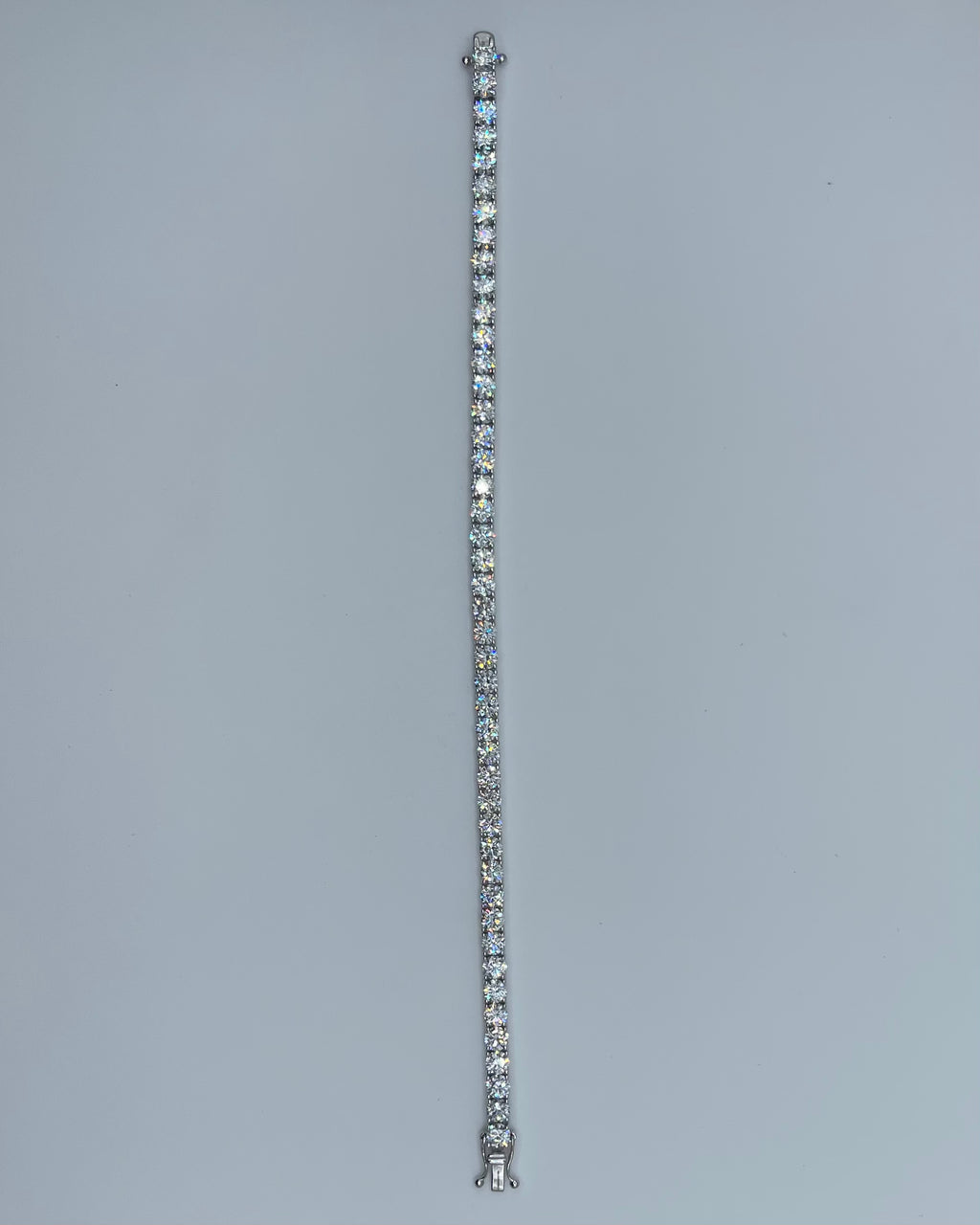 14k White Gold Diamond Tennis Bracelet - 9.58ctw LAB Diamonds