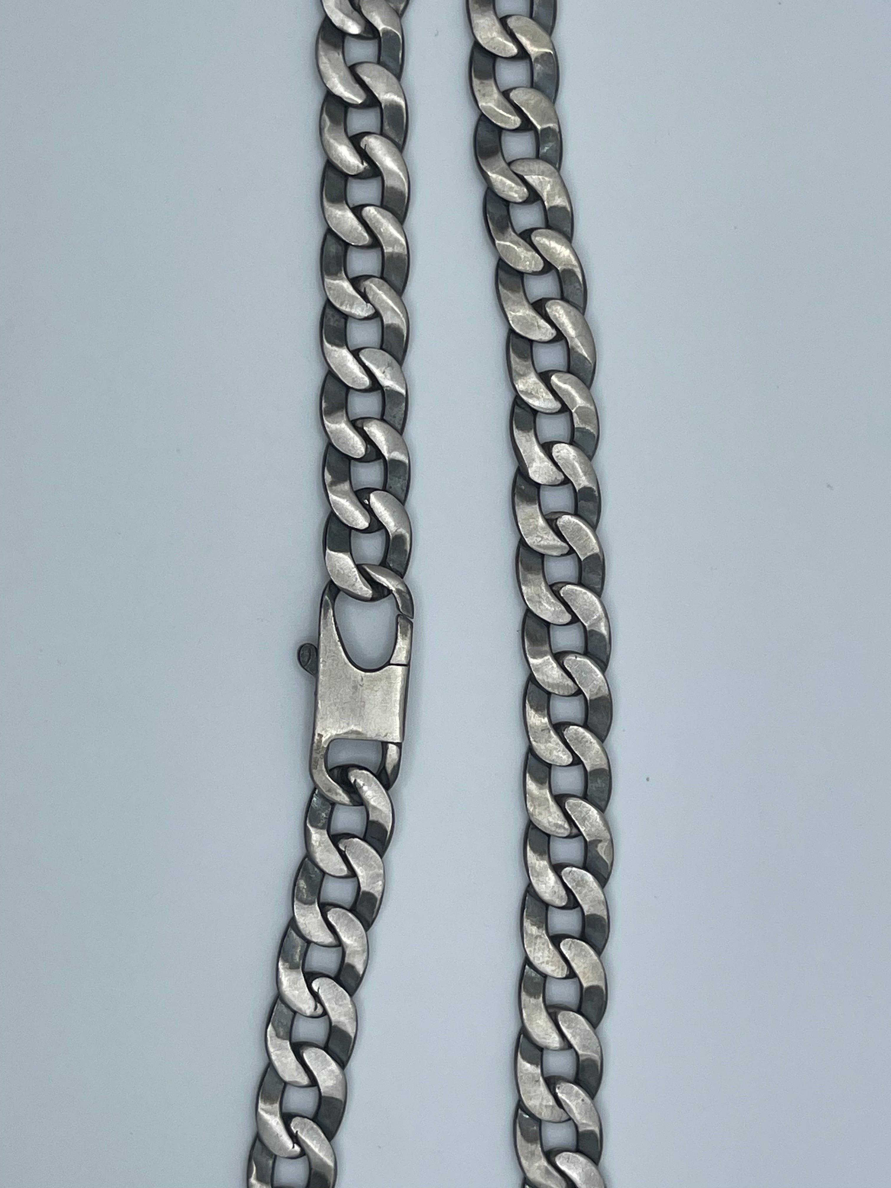 Men's Handmade Italian .925 10.5mm Curb Chain Necklace