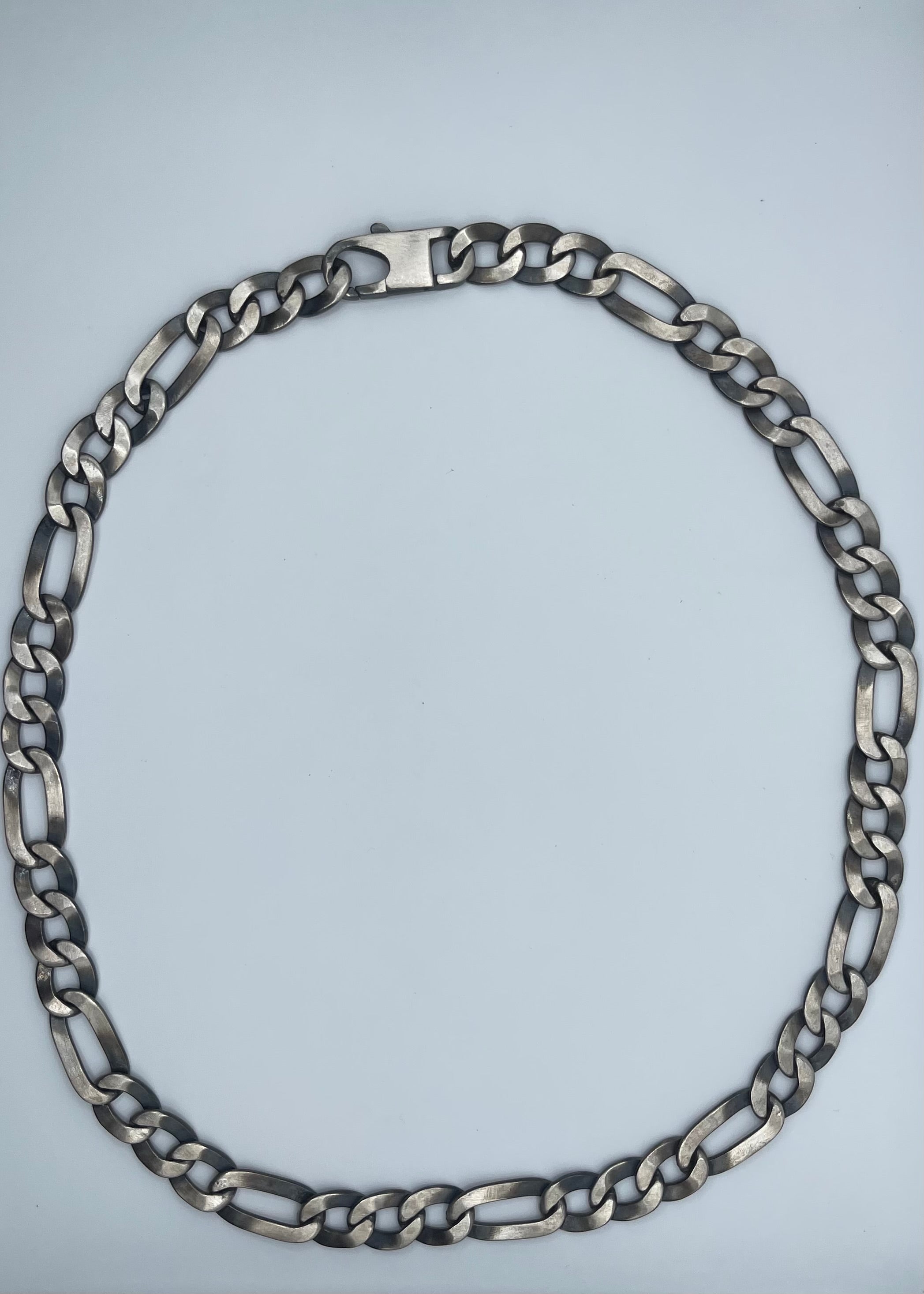 Men's Handmade Italian .925 11mm Figaro Chain Necklace