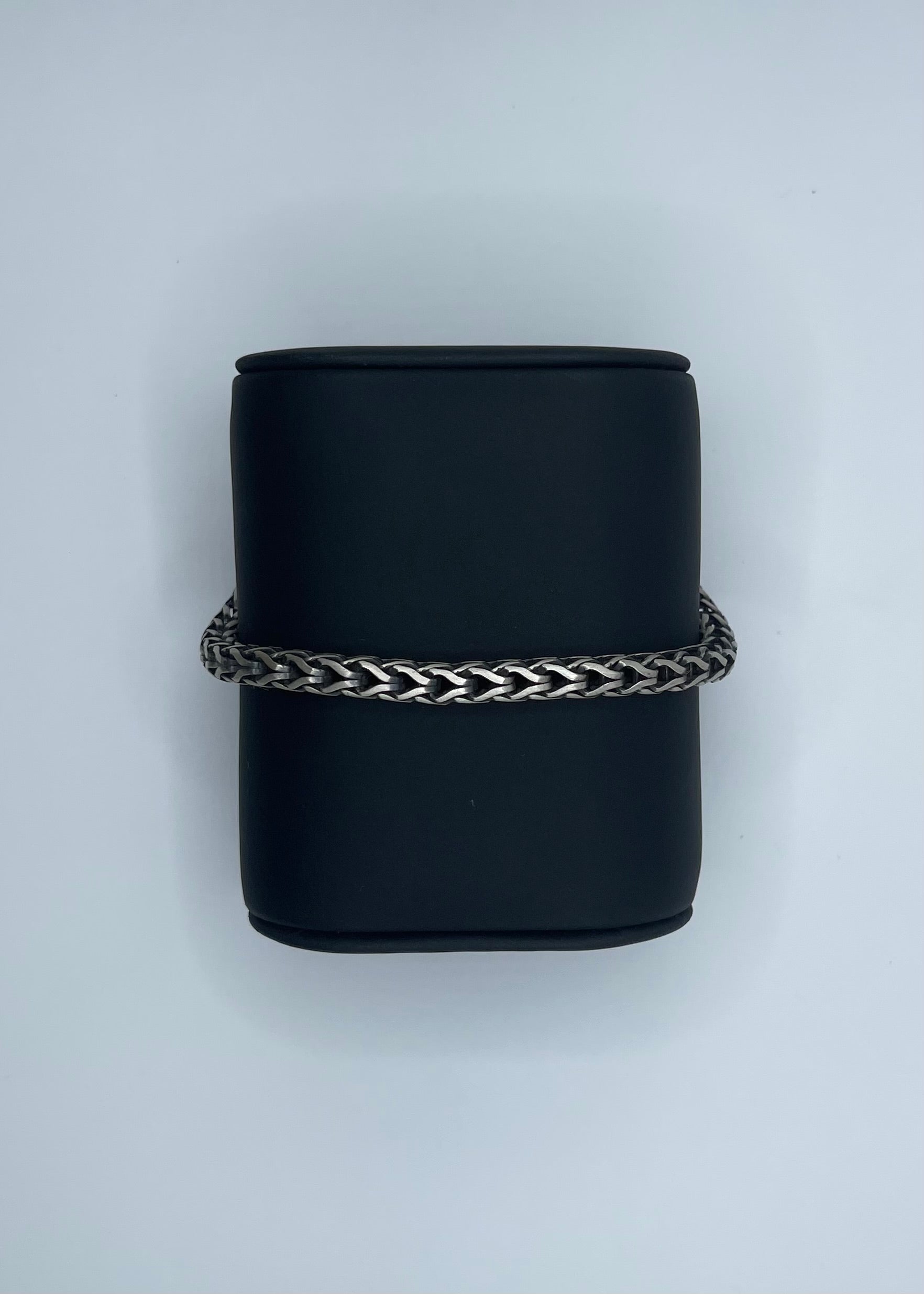 Men's Handmade Italian .925 5.5mm Foxtail Chain Bracelet