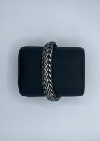 Men's Handmade Italian .925 13.5mm Woven Chain Bracelet