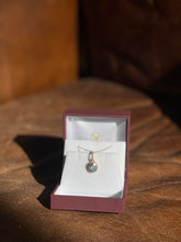 Load image into Gallery viewer, Oval Aquamarine and Diamond 18K Yellow Gold Pendant, 1.76ct Aquamarine, 0.18ct Diamond
