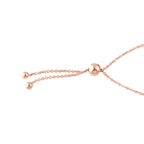 14K Gold Adjustable Small Beaded Cross Bracelet