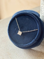 Princess Cut Diamond Pendant Necklace