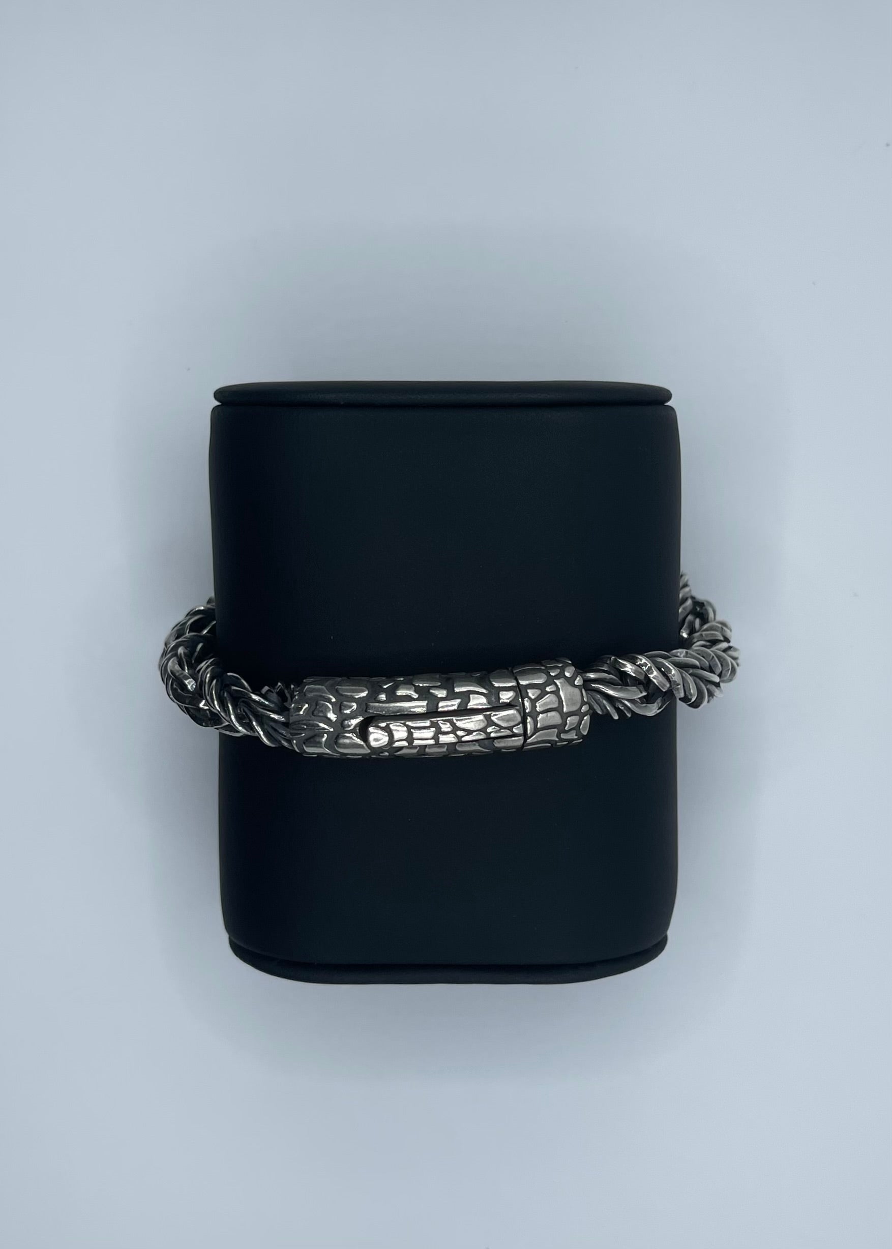 Men's Handmade Italian .925 9mm Twisted Rope Chain Bracelet